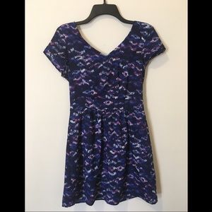 Dark Blue Midi Dress (Size Small)
